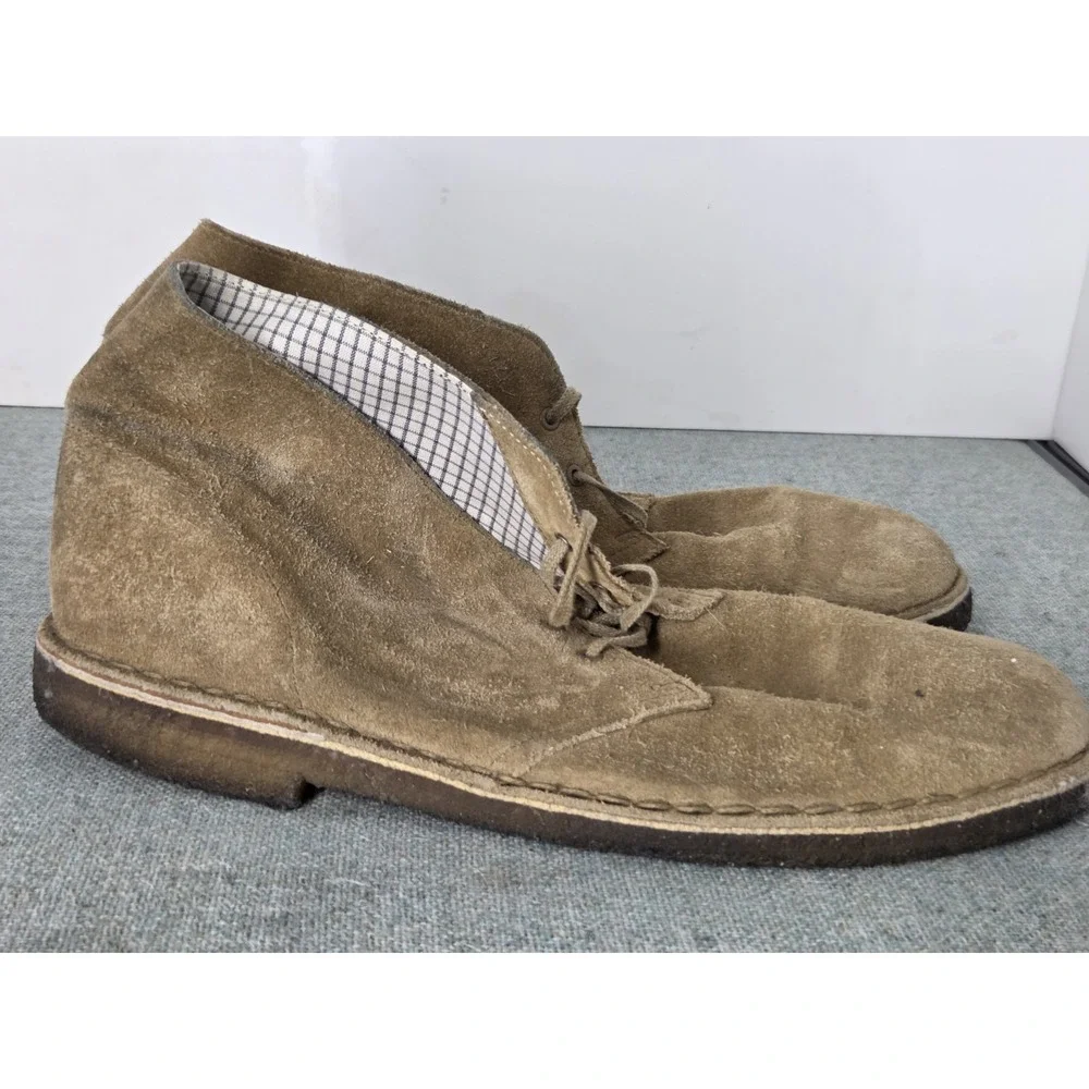 Clarks Originals Desert Boot Chukka Men Size 10.5 Brown Suede Crepe Sole Shoe